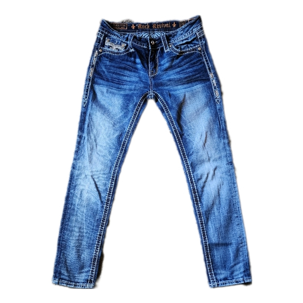 Rock Revival Shaina Mid-Rise Skinny Jeans size 29
